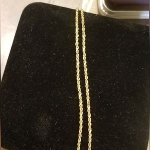 RESERVED 14K Gold Rope Necklace